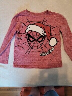 Marvel Red Holiday 'Crime Fighter' Long-Sleeve Tee